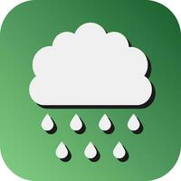 Rain Vector Glyph Gradient Background Icon For Personal And Commercial Use.