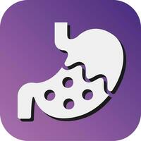 Stomach Vector Glyph Gradient Background Icon For Personal And Commercial Use.