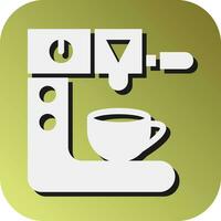 Coffee Maker Machine Vector Glyph Gradient Background Icon For Personal And Commercial Use.