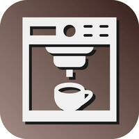 Coffee Maker Vector Glyph Gradient Background Icon For Personal And Commercial Use.