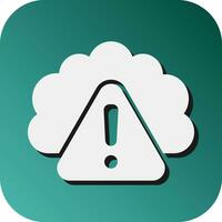 Weather Alert Vector Glyph Gradient Background Icon For Personal And Commercial Use.