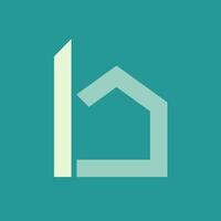 Initial Letter B Real Estate Logo vector
