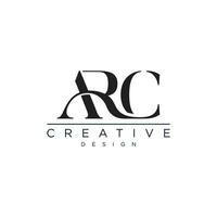 Modern initial ARC logo design vector, Abstract logo concept vector