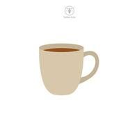 Mug Icon symbol vector illustration isolated on white background