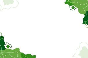 Green Abstract Hand Drawn Banner Background vector