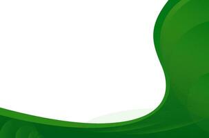 Simple Wave Green Banner Background vector