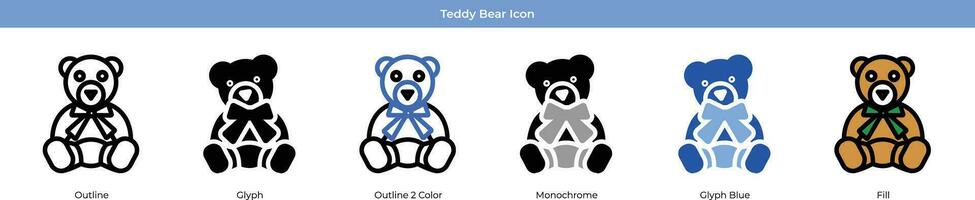 Teddy Bear Icon vector