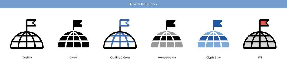 North Pole Icon vector