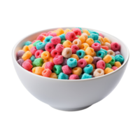 AI generated Breakfast Cereal Isolated On Transparent Background png