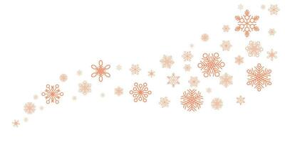 Winter and christmas background vector design with snowflakes