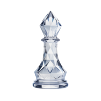 AI generated 3D Chess Pieces Isolated On Transparent Background png