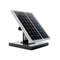 ai generado solar panel aislado en transparente antecedentes png