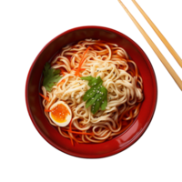 AI generated Delicious Ramen Isolated On Transparent Background png