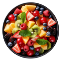 ai généré fruit salade isolé sur transparent Contexte png