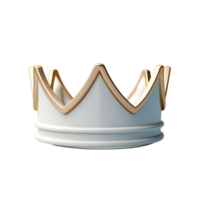 AI generated Elegant Golden Crown Isolated On Transparent Background png