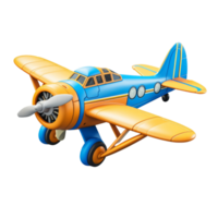 AI generated 3D Airplane Isolated On Transparent Background png