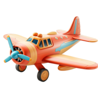 AI generated 3D Airplane Isolated On Transparent Background png