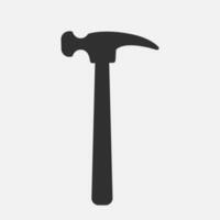 Carpenter hammer icon. House repair tool. Vector