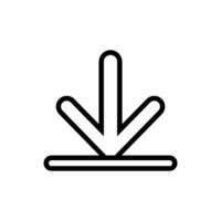 Download icon vector. Upload button illustration. Load symbol or logo. vector