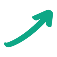 green arrow element png