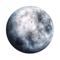 AI generated Detailed Illustration of the Moon png