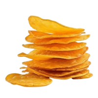 ai genererad Krispig potatis pommes frites stack isolerat på transparent bakgrund png