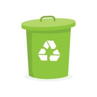 Vector recycle garbage bin vector element