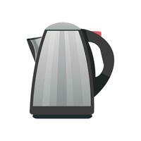 vector electric kettle with handle isolated on white background