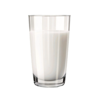 AI generated Classic Glass of Milk isolated on transparent background png