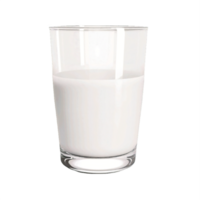 ai generado clásico vaso de Leche aislado en transparente antecedentes png