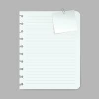 Vector reminders and message notes illustration of memo stickers and paper pages for to-do list on white