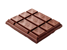 ai gegenereerd melk chocola bar met elegant patroon Aan transparant achtergrond png