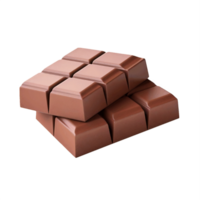 ai généré empilés Lait Chocolat bars sur transparent Contexte png