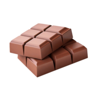 AI generated Stacked Milk Chocolate Bars on transparent  Background png