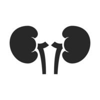 Vector kidney icon vector. urology logo design template