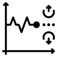 volatility glyph icon vector