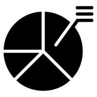 pie chart glyph icon vector