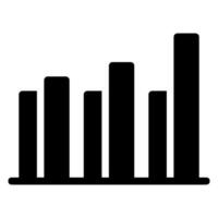 bars chart glyph icon vector