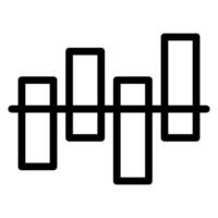 charts line icon vector