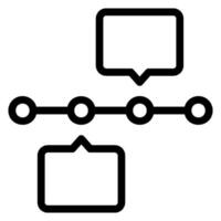 timeline line icon vector