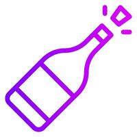 champagne gradient icon vector