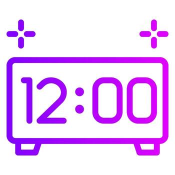 time gradient icon vector