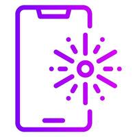 smartphone gradient icon vector