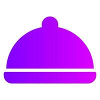 serve food gradient icon vector