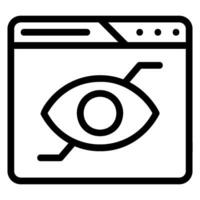 view line icon vector