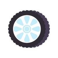 Vector element of the car service. wheel isolated on white background