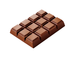 ai généré Lait Chocolat bar avec élégant modèle sur transparent Contexte png