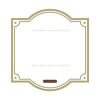 Vector vintage frames on white background