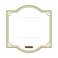 Vector vintage frames on white background