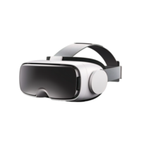 AI generated Modern White VR Headset png